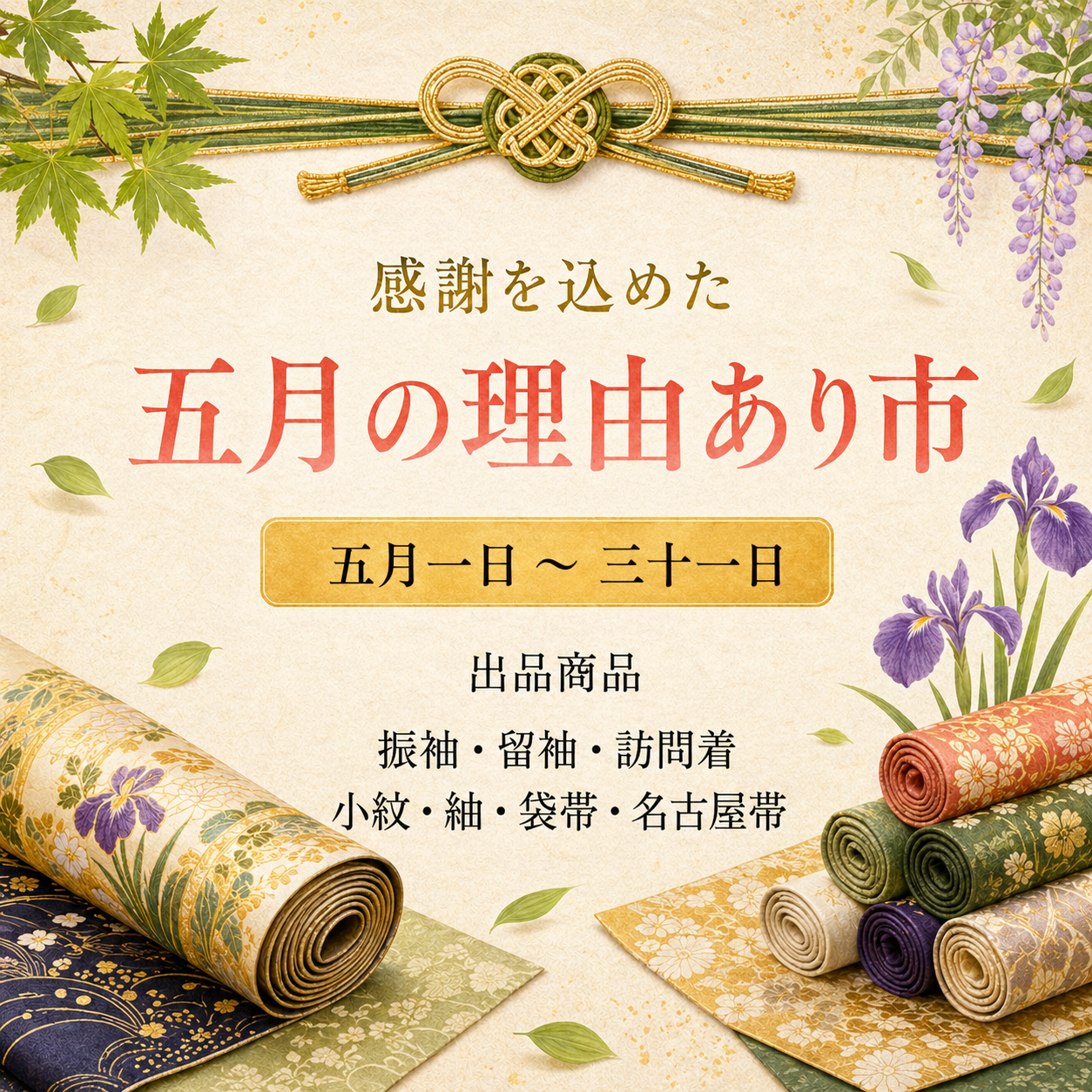 感謝を込めた5月も理由あり市